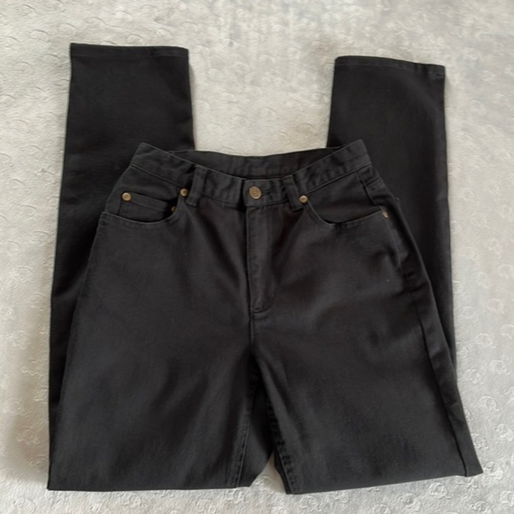 Lizwear High Rise Mom Black Denim Jean Size 4 - Picture 1 of 15